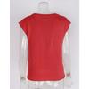 Women's Fall and Winter Solid Color Knit Casual Short-sleeved Sweater