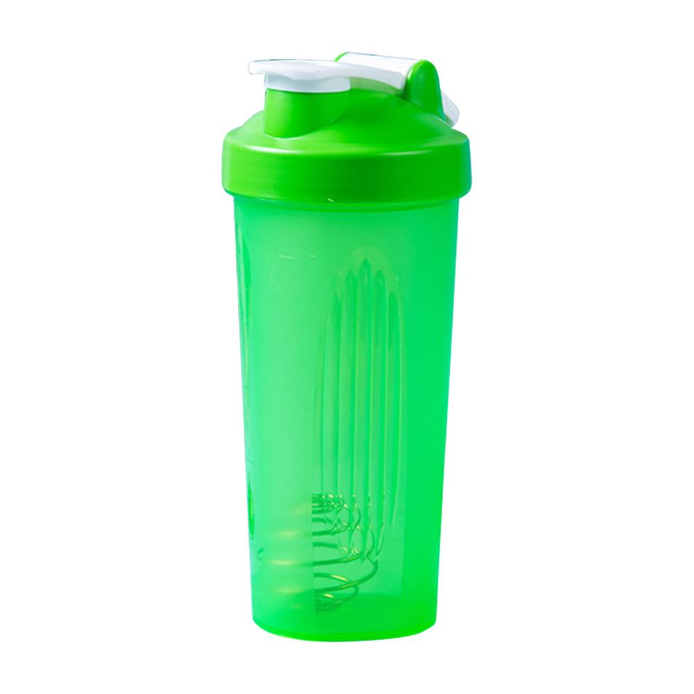Tragbare Proteinpulver-Shaker-Flasche, 600 ml, auslaufsichere Wasserflasche für Fitnessstudio, Fitnesstraining, Sport-Shaker-Mixbecher mit Skala