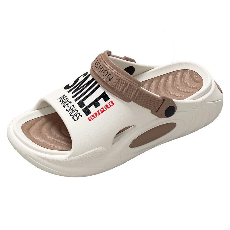 Men's Summer Outdoor Non-Slip Sports Slippers for Driving and Cool Comfort