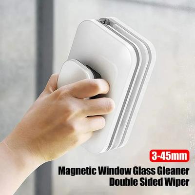 Magnetischer Fensterputzer 3-45mm Doppelseitiger Fensterwischer Glasreinigerbürste zum Fensterputzen außen Haushaltsreinigungswerkzeug