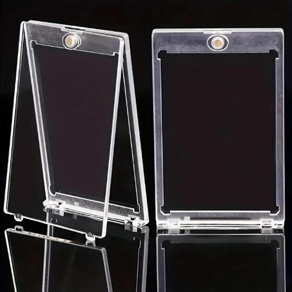 1Pcs Magnetic Card Holder Pocket Monster Cards Protectors Hard Plastic Sleeves Trading Display Case Baseball Sports Card