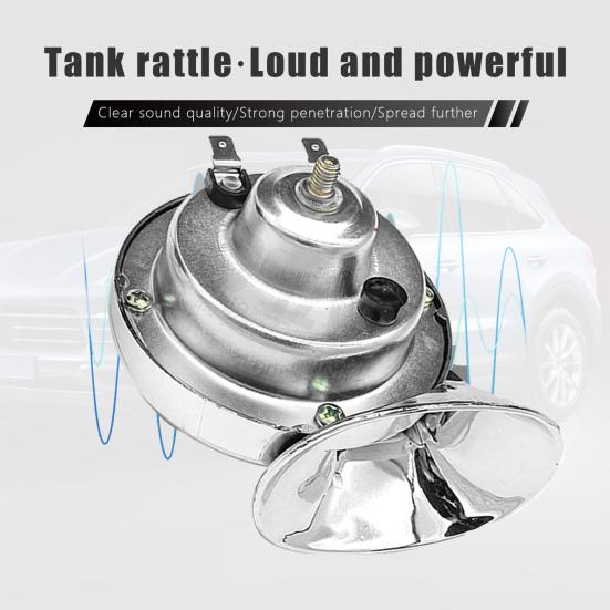 2Pcs 12V Car Snail Air Electric Waterproof Horn Driving Durable Enhance Safety Automotive