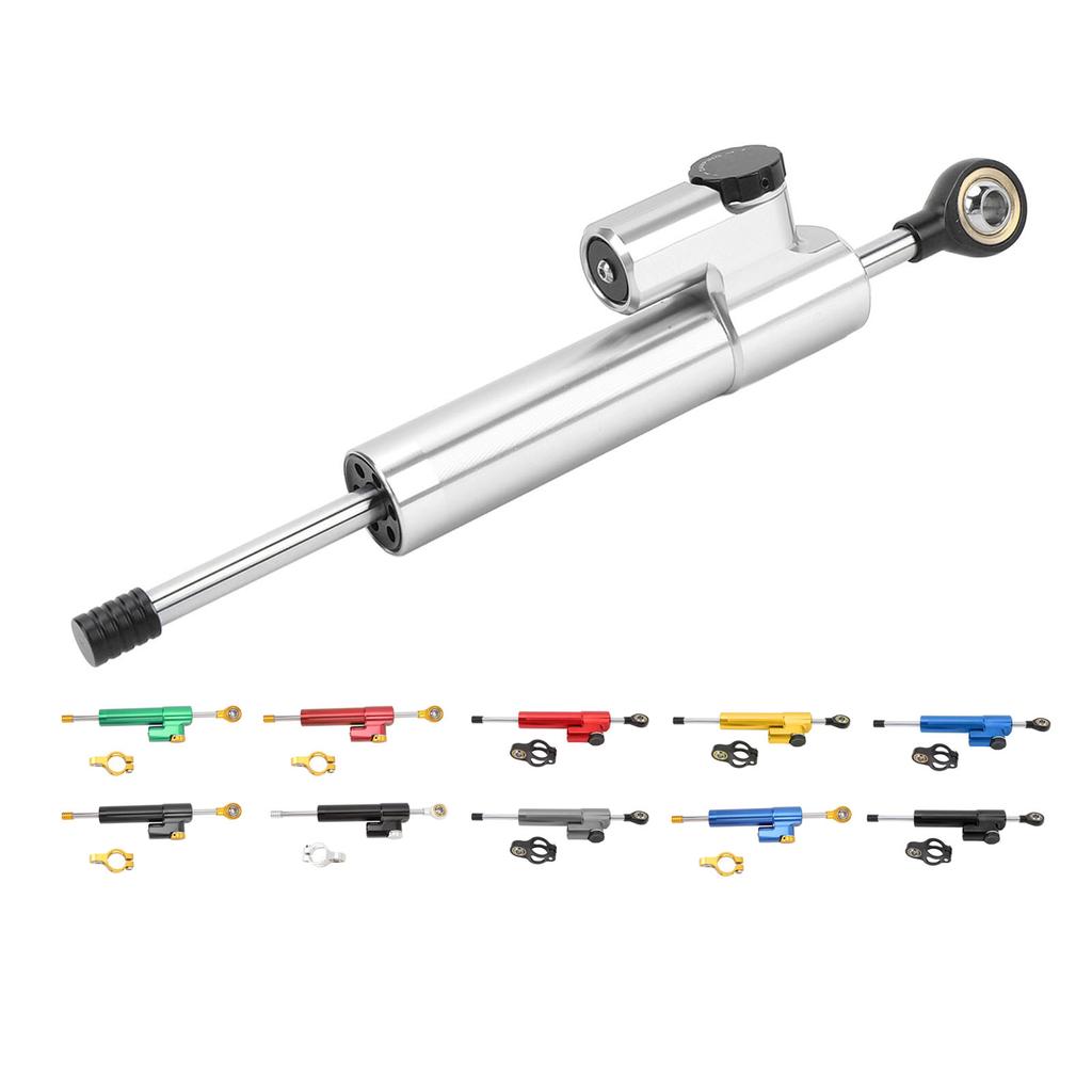 Motorcycle Steering Damper Adjustable Universal Fit Increase Stability Steering Stabilizer for Motor