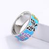 Creative Ring for Women Butterfly Shape Ring Fashion Handmade Enamel Jewelry Wedding Bride Ring Engagement Ring
