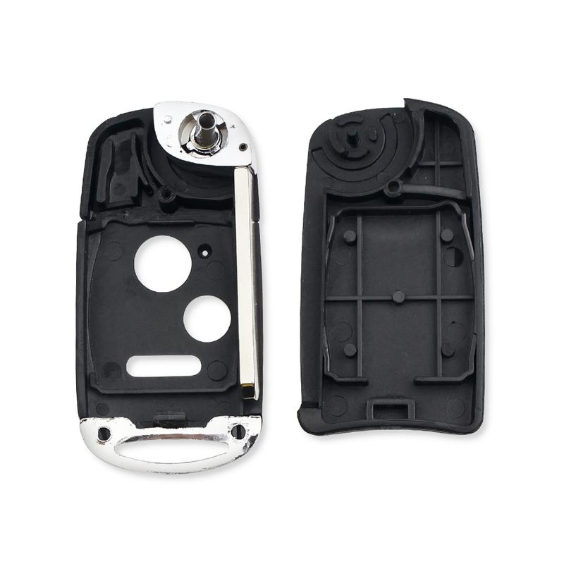 KEYYOU For Honda Fit Accord Civic CRV Pilot ight Jazz HRV 2003-2013 Fob 2 3 4 Button Modified Remote Car Key Shell Flip Case