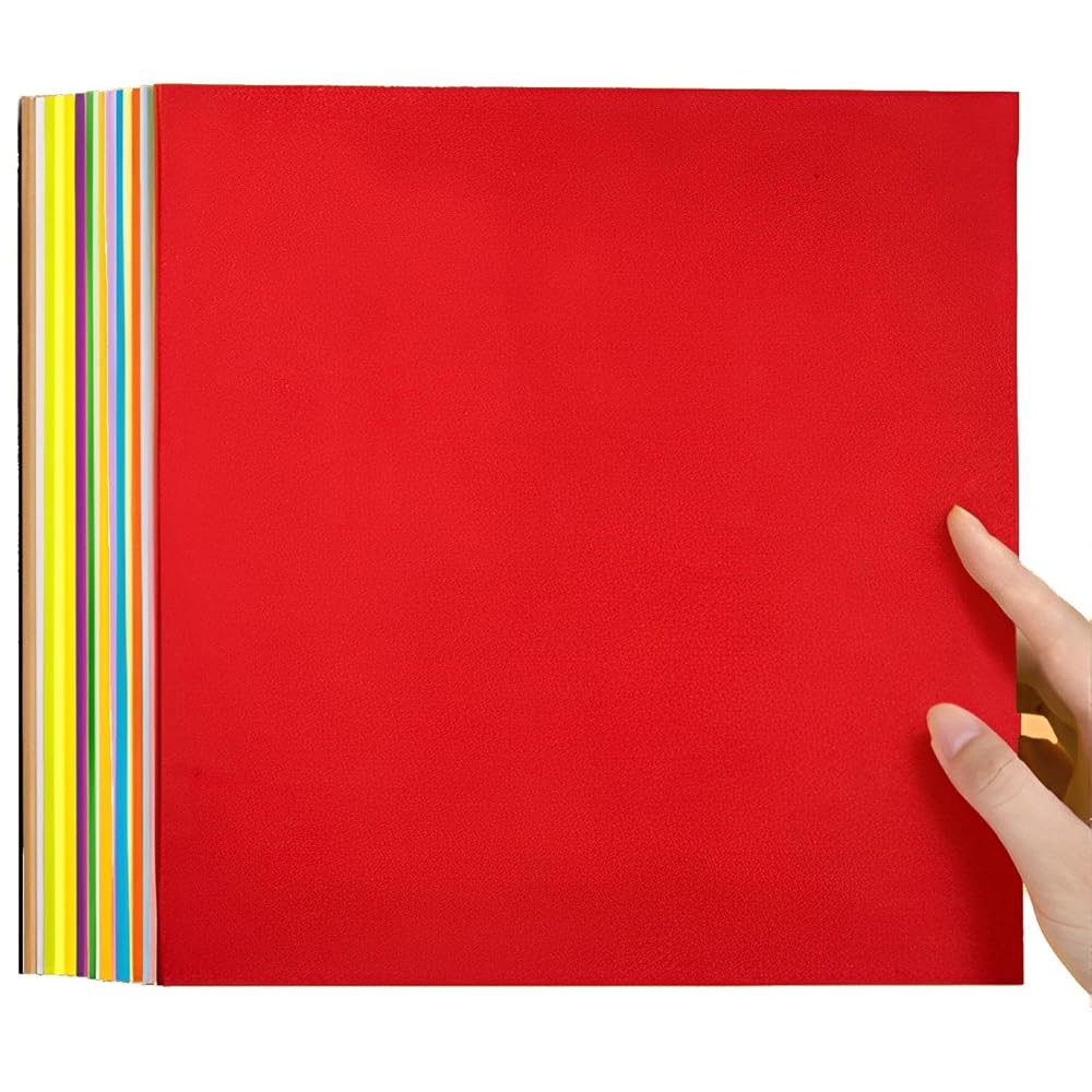 fogman Origami Large Size Double-Sided Color Craft Paper 200 Sheets Set (20 cm)