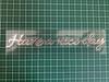 Sticker Shop Donperi Have a Nice Day Waterproof Funny Cutting Sticker Helmet Curved Decal Sticker Gold Car Emblem P0021 (Silver)