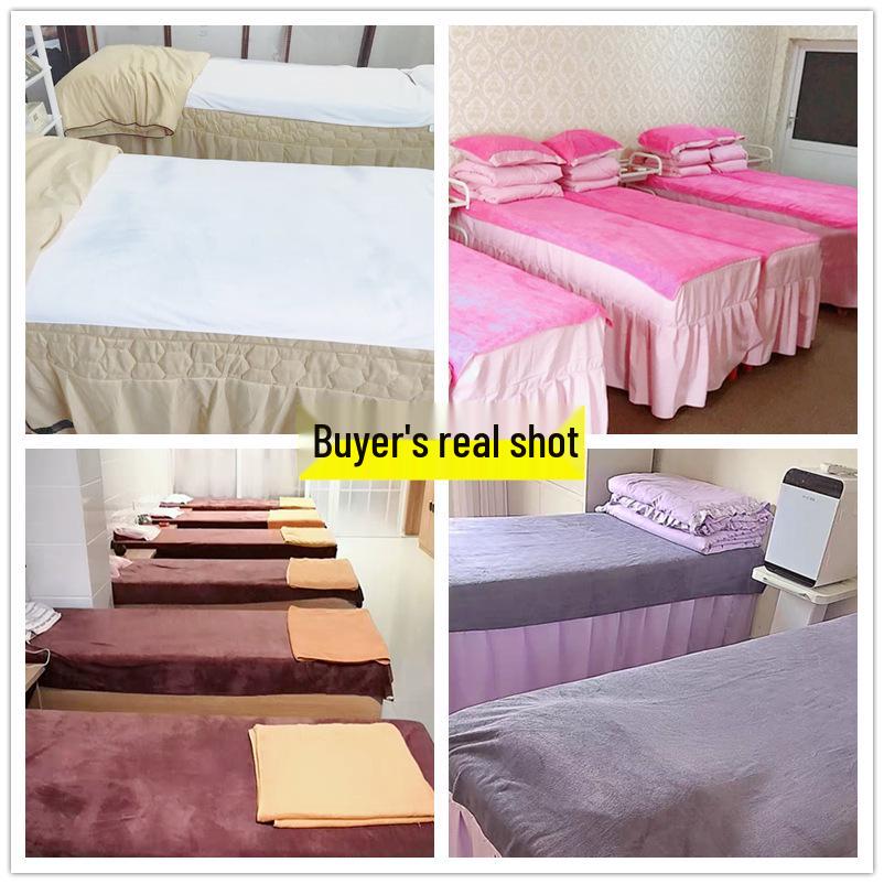Ultra-Fine Fiber Quick-Dry Bath & Massage Bed Towel - Custom Logo, Thick, No-Shed, High Absorption