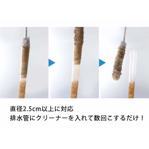 Sanko Drain Brush, Antibacterial, for Washrooms, Pipes, and Crevices, Special Fiber Removes Dirt with Just Water, Surprise Fresh, Gray, Made in Japan,