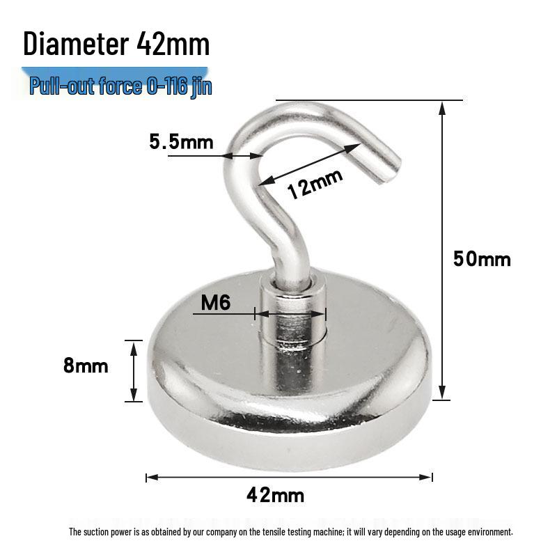 Neodymium Magnetic Suction Cup Hook for Kitchen Storage