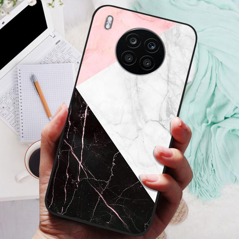 For Honor 50 Lite Case Black Cover Lion Wolf Silicone Soft Back Cases For Huawei Honor 50 Lite Pro Phone Case Protective Shell