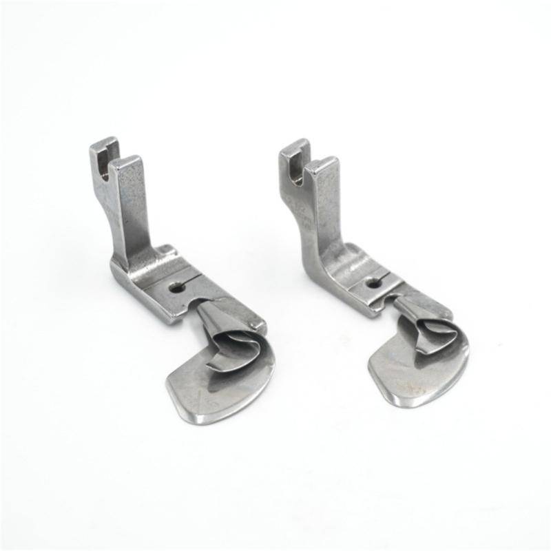 5PCS Steel Metal Rolled Hemming Presser Feet Rolled Hemming Presser Foot for Thin/Thick Fabric Clothing Curtain Bedding