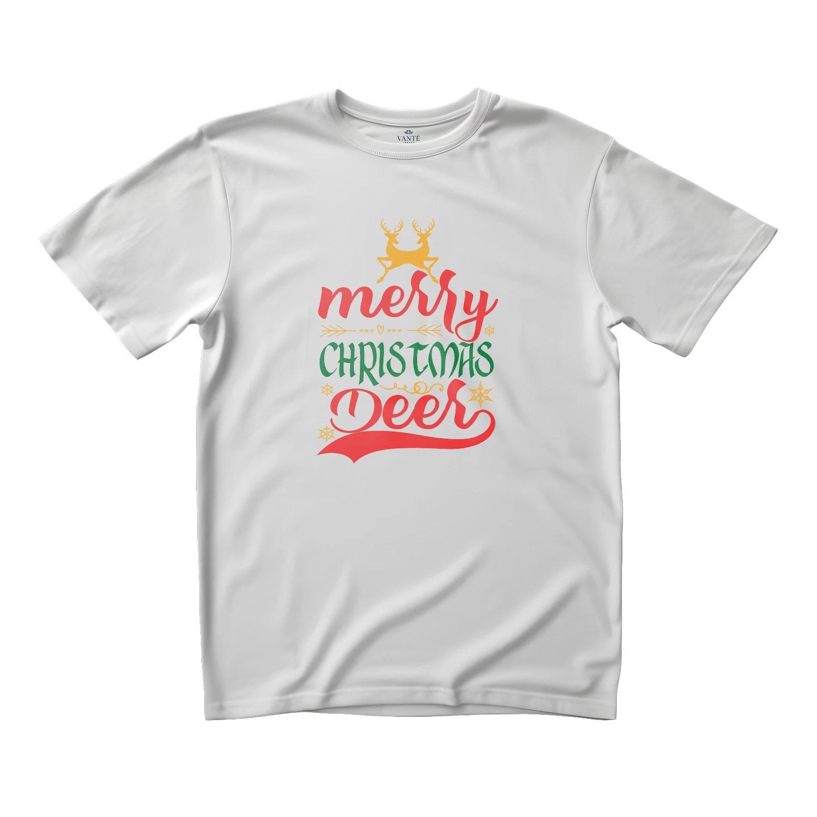 Funny Christmas Reindeer Pun T-Shirt: Festive Holiday Apparel S