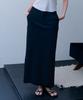 Meojiaenminggeul Ella Stretch Maxi Skirt (Black)