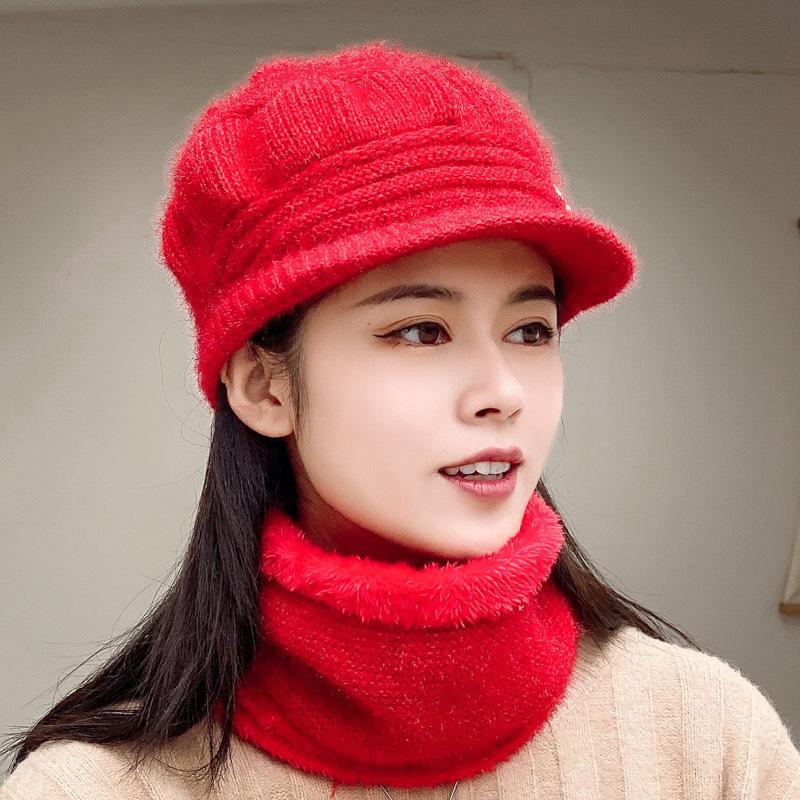 

Осенне-зимняя шапка для пожилой женщины, теплая шапка для бабушки, шапка для мамы, шапка для пожилой леди, флисовая вязаная шерстяная шапка