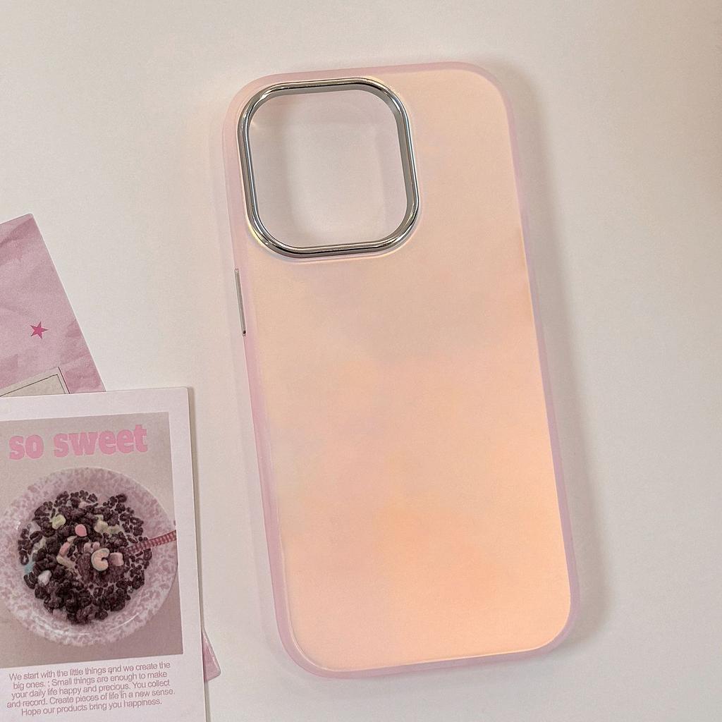 Pink Laser IMD Suitable for Iphone15 Mobile Phone Case 16Prmax Apple 11 Anti Fall 14 Electroplating 13 Hard 12