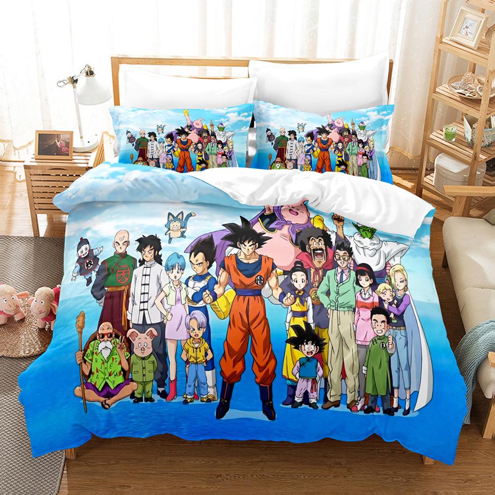 Digital Printing Three-Piece Animation Three-Piece Home Textile Bed Sheet Kit