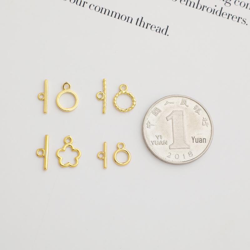 S925 Sterlingsilber Blume Twist OT-Verschluss für DIY Armband/Halskette