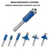 1/4 Inç Ahşap Freze Kesici Shank Yönlendirici Bit Seti 35 ADET Elektrikli Giyotin Kesme KitiTrimming Makinesi Aracı 6.35mm