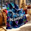 Custom Name Personalized Avatar Print Blanket, Home Decor, Bedroom, Sofa, Camping, Couch, Gifts for Birthday Christmas