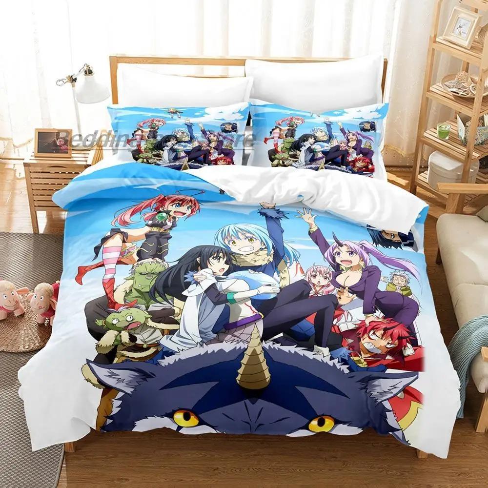 That Time I Got Reincarnated As a Slime Bedding Set Single Twin Full Queen King Size Bed Set Aldult Kid Comforter Bedding Sets
