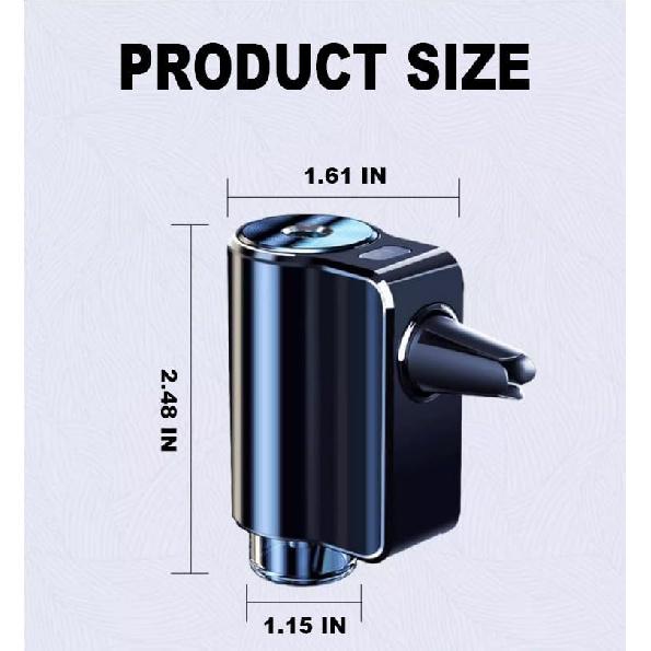 Smart Car Air Freshener, Car Air Freshener Diffuser, Rechargeable Car Aroma Diffuser, 3 Levels of Adjustable Intelligent Car Diffuser Men's Fragrance