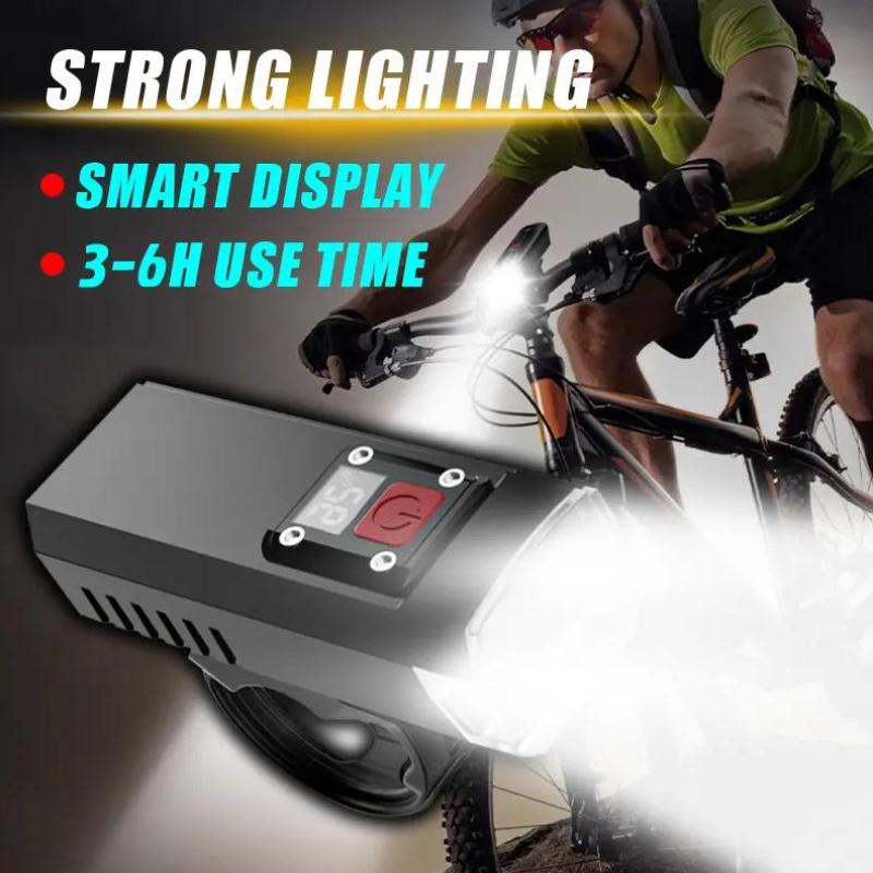 Bicycle Headlight Usb Rechargeable Cycling Safety Front Lamp Waterproof High Brightness Bike Flashlight For Night Riding Lamp