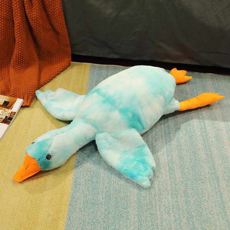 Dye Goose Tie Plush Toy Cute Cartoon Girls Sleep Companion Birthday Present