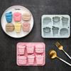 6-Loch Burger Pommes Cola Silikonform Fondant Süßigkeiten Schokolade Form Seife Gelee Epoxidharz Form Kuchen Dekoration Werkzeuge