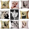 Retro Marilyn Monroe 3D Leinen Kissenbezug Kissen Dekoration