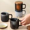 Minimalist Ceramic Mug With Lid Office Student Couple Gift 450ml Porcelain Coffee Cup European Style