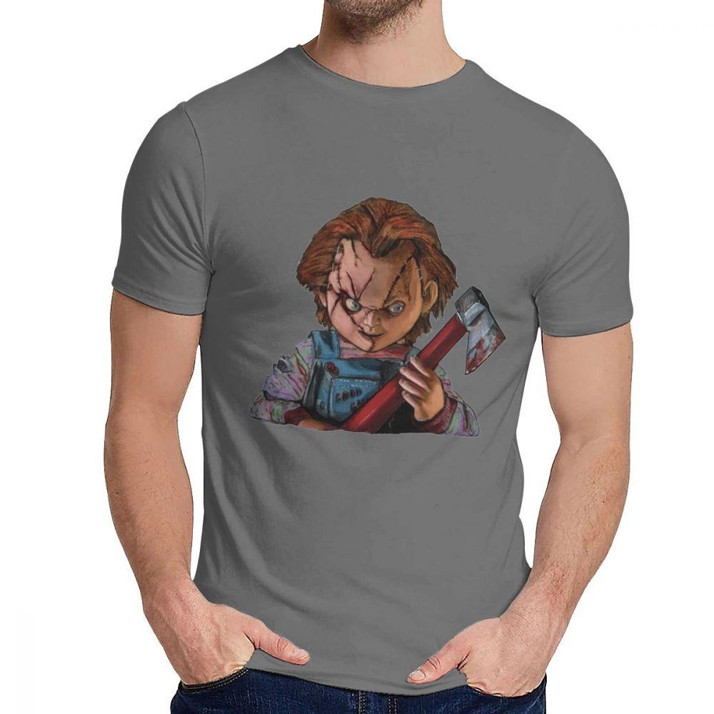 Quality Cotton Chucky Horror Child Movies T Shirt Man Soft Cotton Classic Round Neck