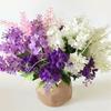Beautiful 5 Heads Artificial Hyacinth Fake Silk Flowers Bouquet For Wedding And Home Decor