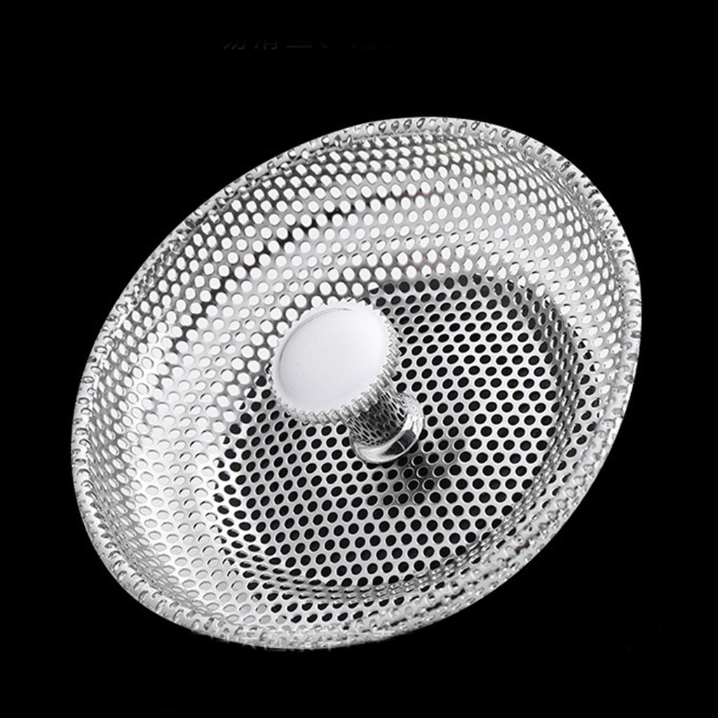 Steel Sink Plugs Prevents Water Leakage Easy To Install Sink Strainer Stable Sink Stopper for Home Or Restaurant