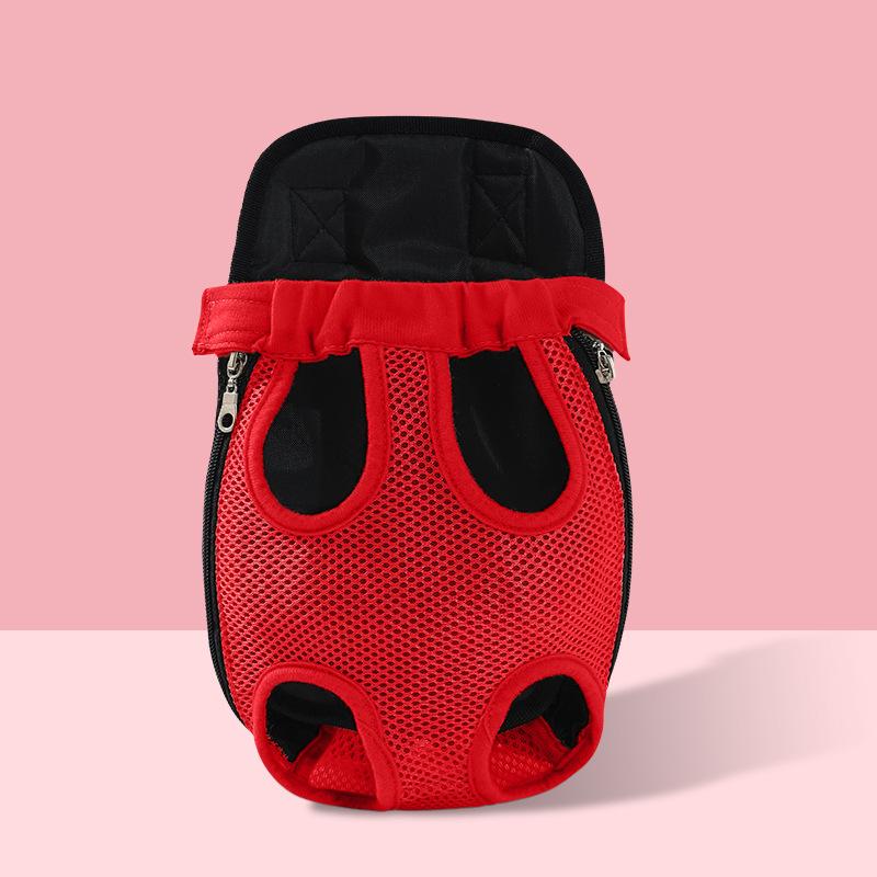 Dog Breathable Outdoor Backpack for Pets - Dual Shoulder and Chest Bag for Pets - Pet Travel Dual Shoulder Backpack - Four-legged Backpack