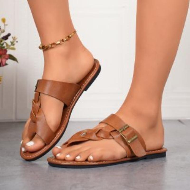 

Новый стиль тканые балетки для женщин на шнуровке, легкие и повседневные пляжные шлепанцы 43 светло-коричневого