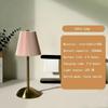 Creative LED Pleated Fabric Lampshade Bedroom Bedside Lamp USB Charging Model Touch Night Light Living Room Small Table Lamp