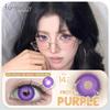 FUNSACHY 1 Pair Fashion Colored Contact Lenses for Cosplay Green Pink Anime Cosplay Lens Beauty Halloween Makeup Eye Soft Lens