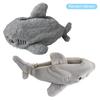 Cute Plush Ocean Shark Pencil Case, Large Capacity Cosmetic Bag Pen Pouch, Portable Stationery Storage Box for School Office