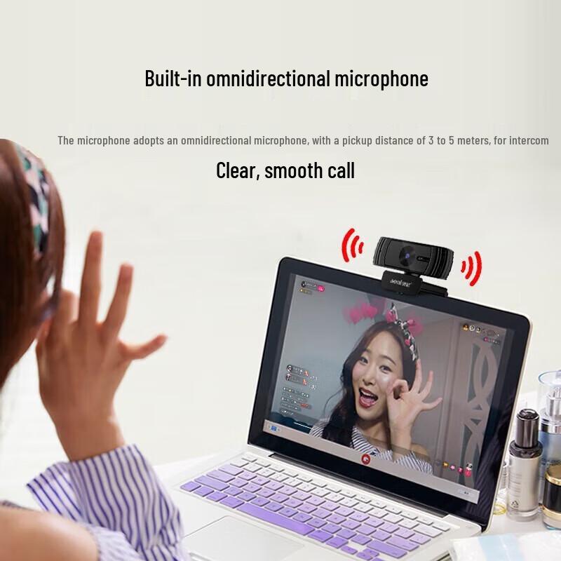 Aoni A20Pro 2K Auto Focus USB Webcam with Microphone
