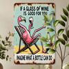 Flamingo Blechschild Lustige Wein Dekoration Einfach Aufzuhängen Küche Bar Wandkunst