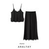 Araltay New Arrival Fashion Style Women's Clothing Lace Silk Satin Texture Tops Dress 8351049 2157074