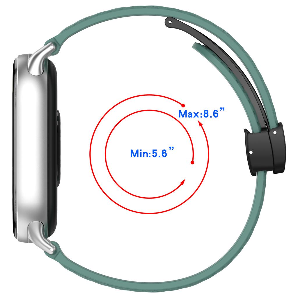 Magnetisches Silikonband für Miband 10/9/8 Sportarmband für Xiaomi Smart Band 8/9/10 NFC Smartwatch Ersatz Damen Schnallenarmband