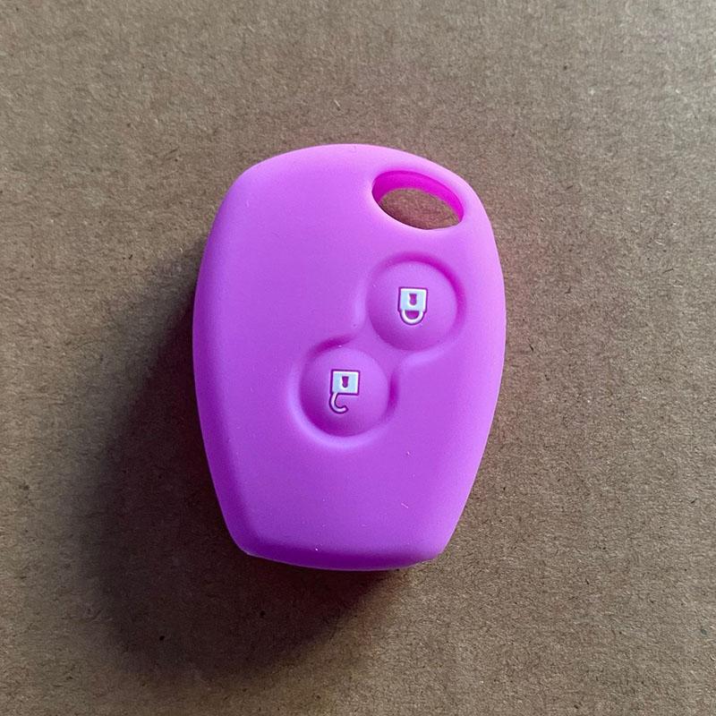 ZAD Siliconen Autosleutelhoesje Voor renault 2 knoppen Kangoo DACIA Scenic Megane Sandero Captur Twingo Modus afstandsbediening sleutelhoes