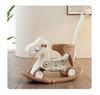 Happy Tree Dual-Use Wooden Rocking Horse & Slider for Infants & Toddlers with Free Shipping