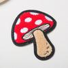 1 Pair Sew On Towel Mushroom Embroidery Patches For Clothing Applique Repair DIY Decoration