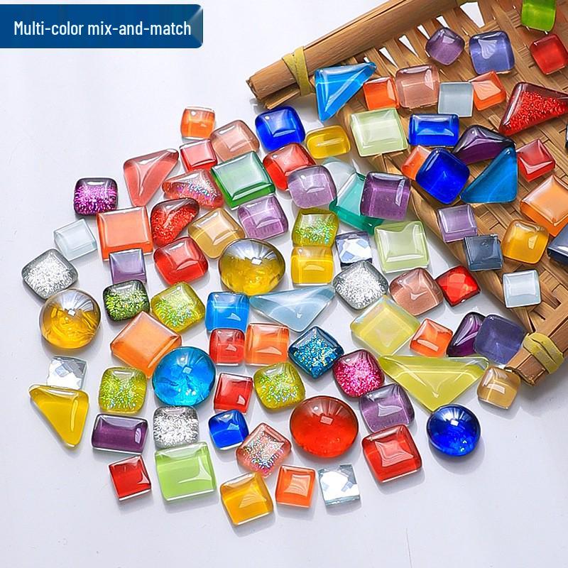 Cuentas de Cristal de Colores para Manualidades de Mosaico