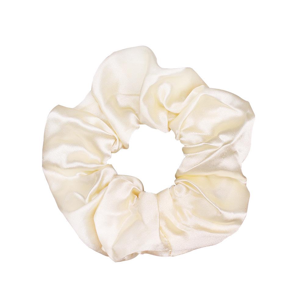 

Большая блестящая атласная резинка для волос - однотонный аксессуар