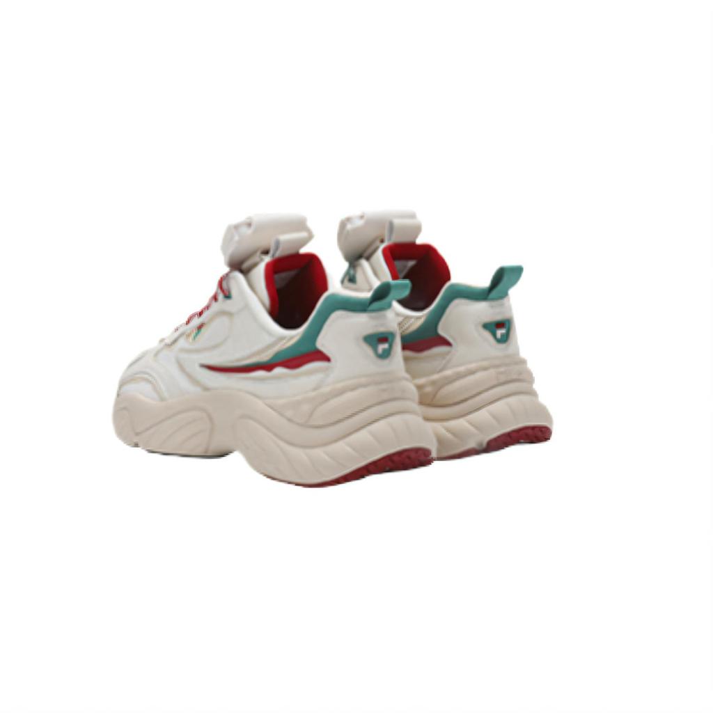 FILA Conch Coin Comfortable Versatile Breathable Mid-Top Dad Shoes Women sneaker White T12W311113FWB