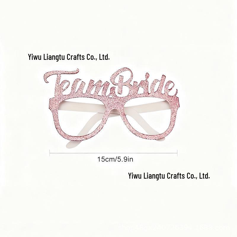 

10 Блискучих Келихів для Нареченої - Майбутня Наречена та Команда Нареченої Pink Team Bride різнокольоровий